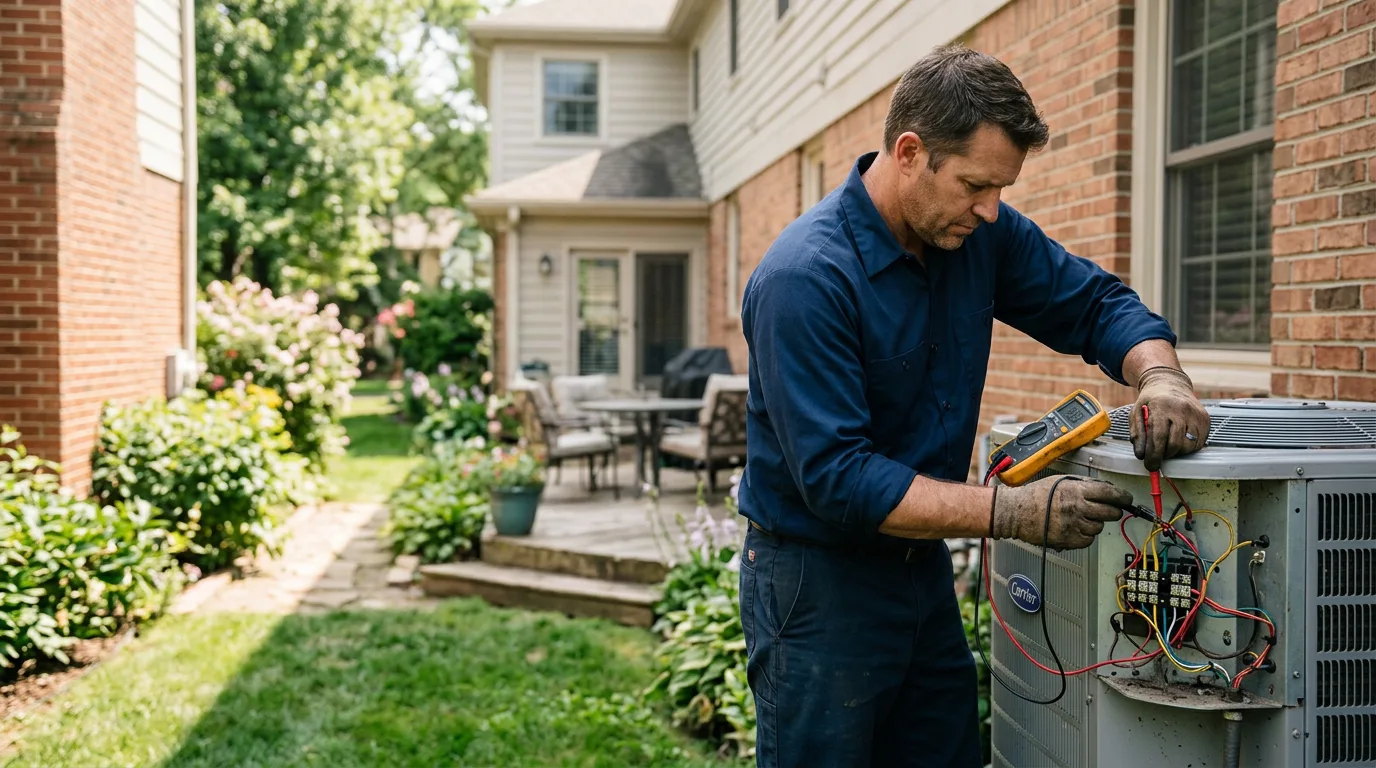 HVAC technician working near Pfeifer, KS